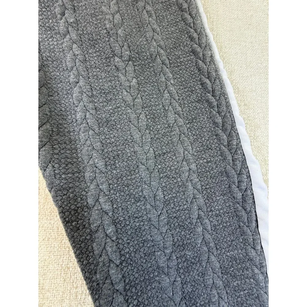 Carhartt Women's Large Gray Cable Knit Sweatpants Lounge Casual Workwear Pants - Picture 9 of 10
